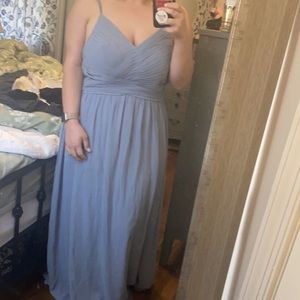 Dusty blue size 12 bridesmaid dress